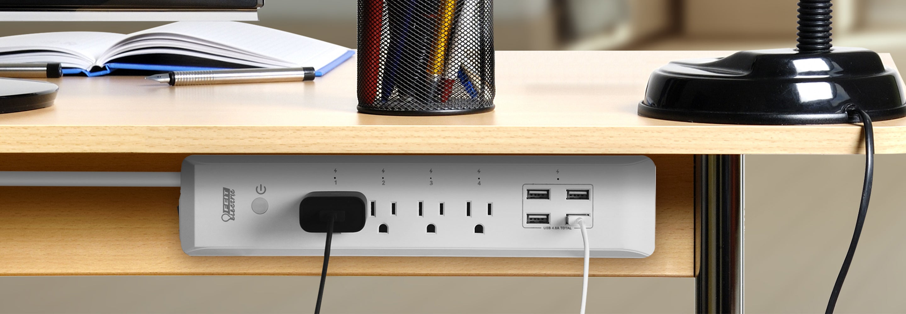 Feit Electric Wall Receptacle with USB Ports 