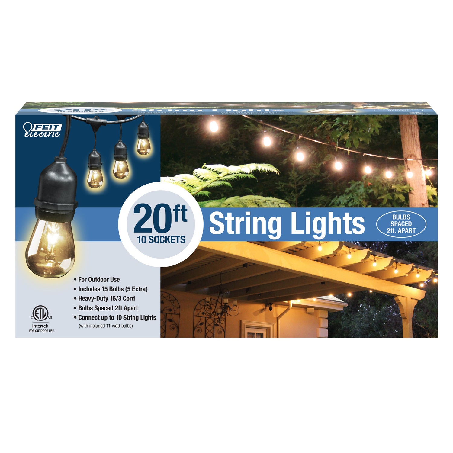 20 ft. Incandescent String Light Set