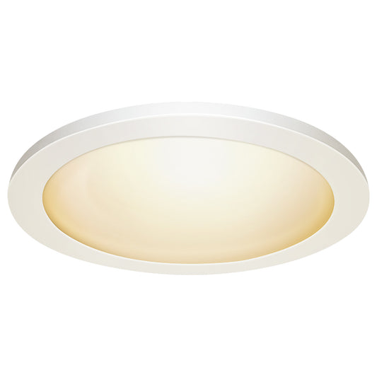 15 in. 22.5W (32W Replacement) Selectable White (5CCT) White Round Flat Panel Ceiling Downlight