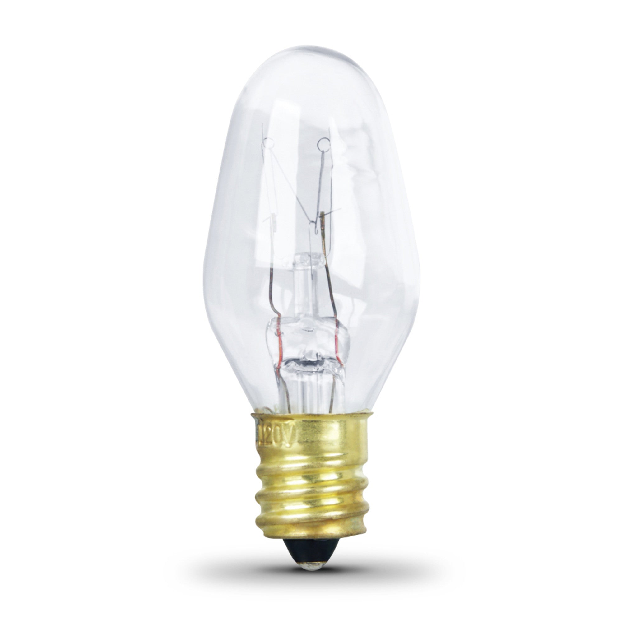 7W 130-Volt Soft White (2700K) E12 Base C7 Dimmable Clear Incandescent