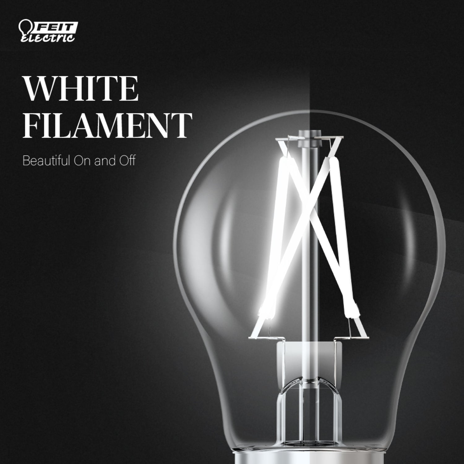 5W (40W Replacement) Daylight (5000K) A15 E26 Base Exposed White Filament LED Light Bulb (2-Pack)