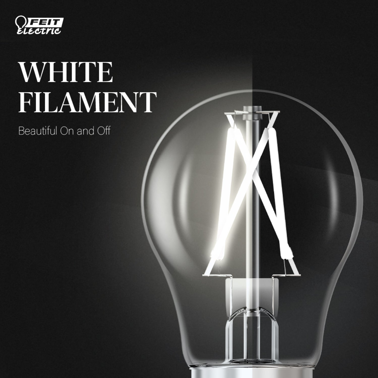 8.3W (60W Replacement) True White (3500K) A15 E26 Base Exposed White Filament LED Light Bulb (2-Pack)