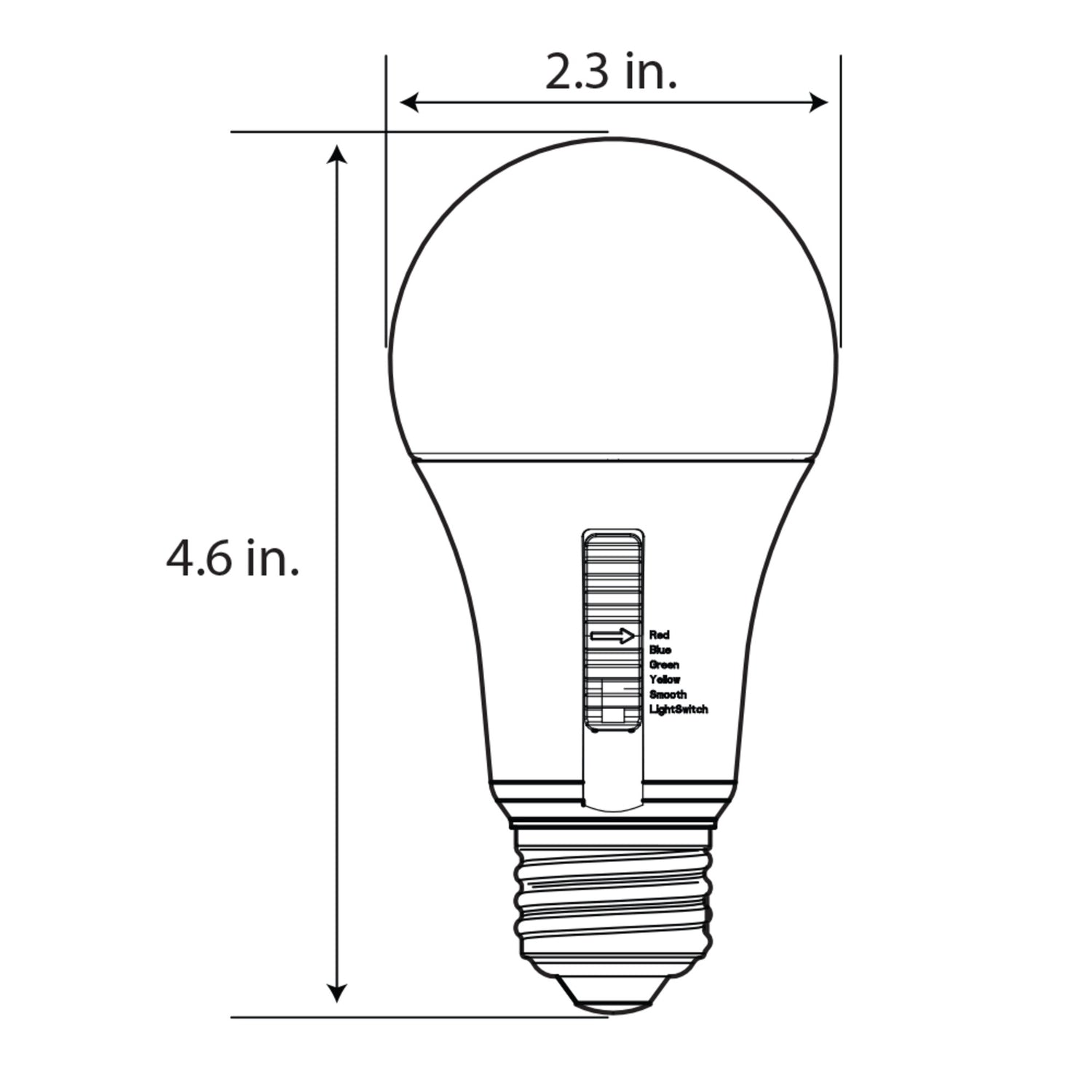 Color Changing A19 Party Bulb