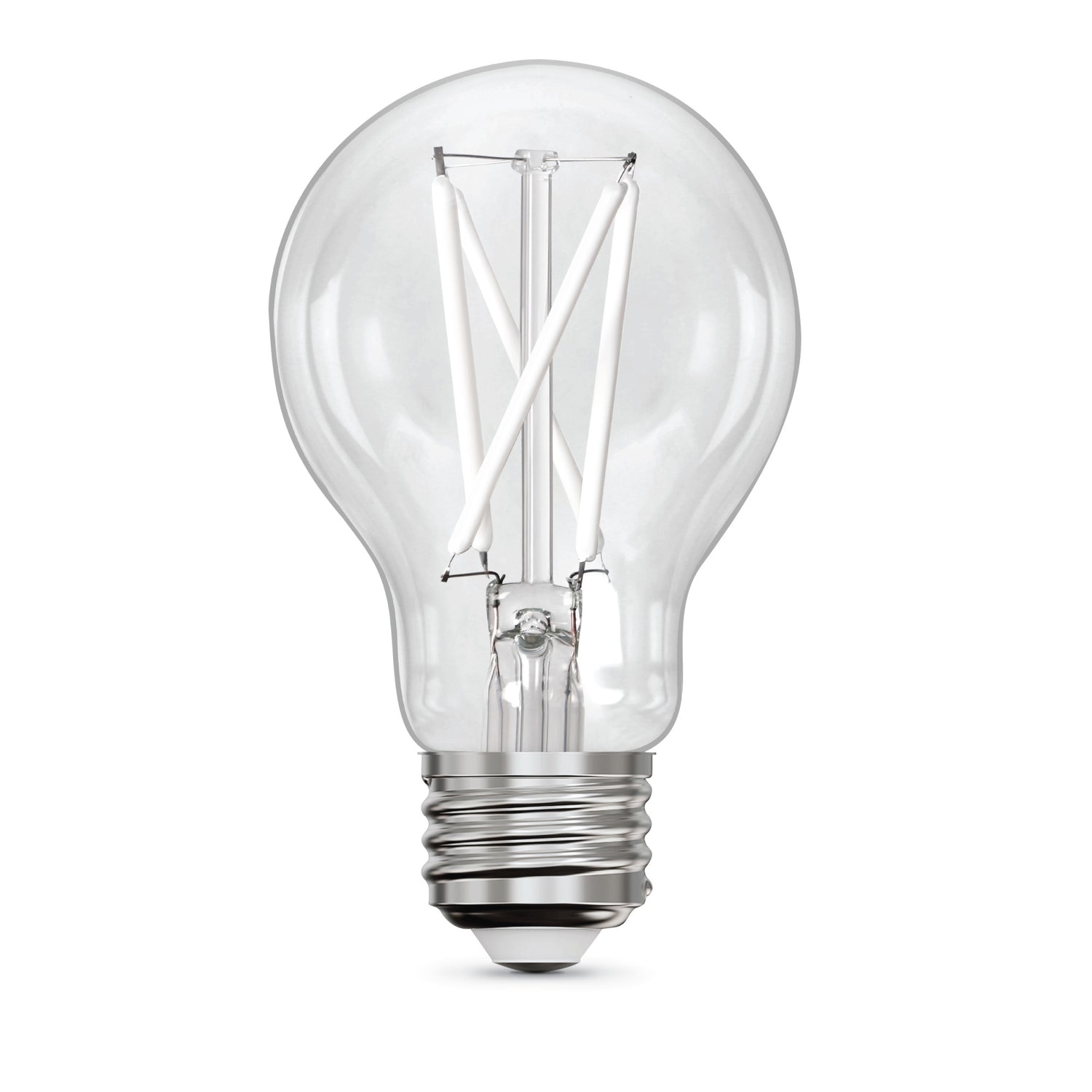 8.8W (60W Equivalent) Soft White (2700K) A19 (E26 Medium Base) Dimmable Exposed White Filament LED Light Bulb (2-Pack)