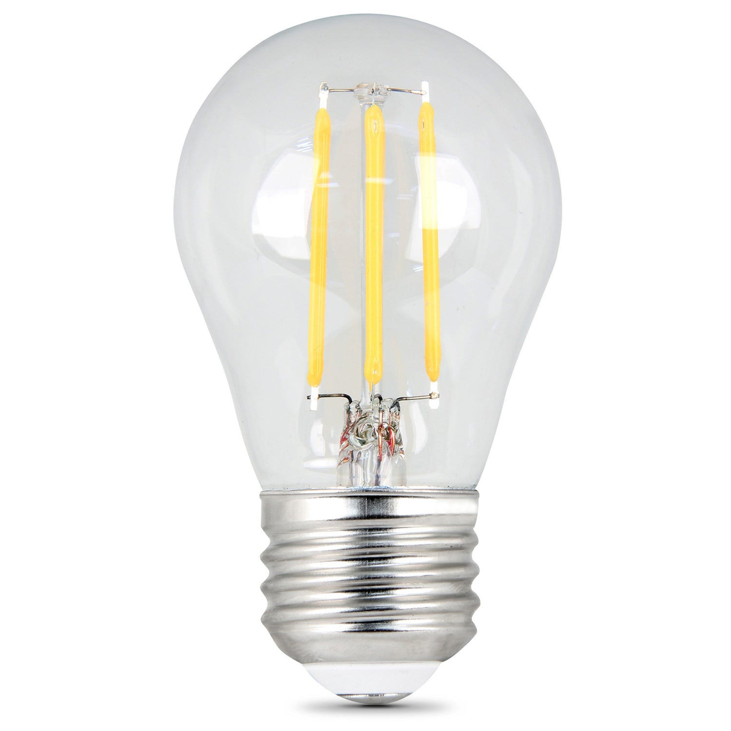 2.7W (25W Replacement) Soft White (2700K) E26 Base A15 Dimmable Clear Filament LED Bulb (2-Pack)