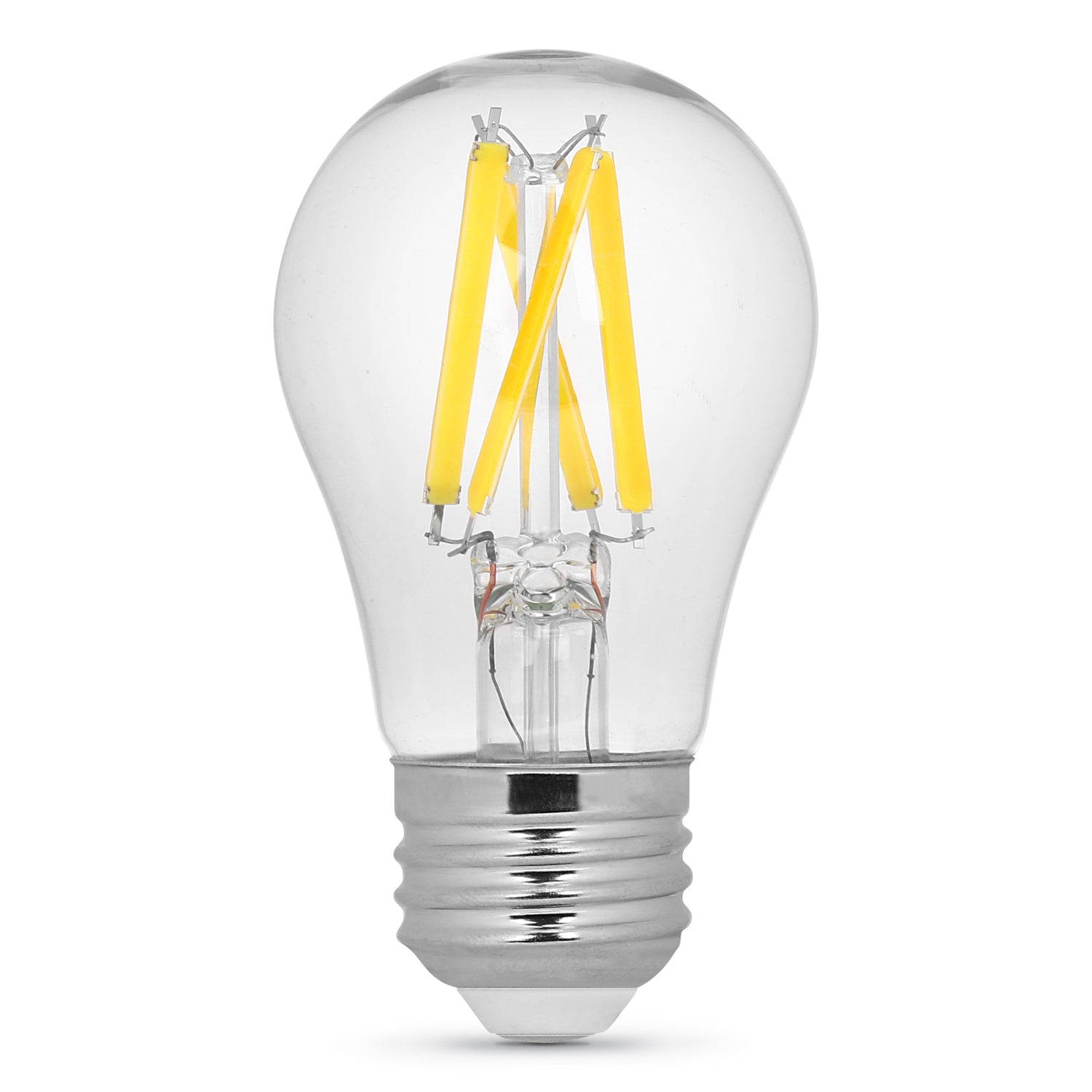 8W (60W Replacement) Soft White (2700K) E26 Base A15 Dimmable Enhance Glass Filament (2-Pack)