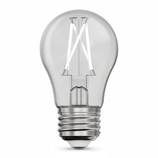 10W (75W Equivalent) Daylight (5000K) A15 E26 Base Exposed White Filament LED Light Bulb (2-Pack)