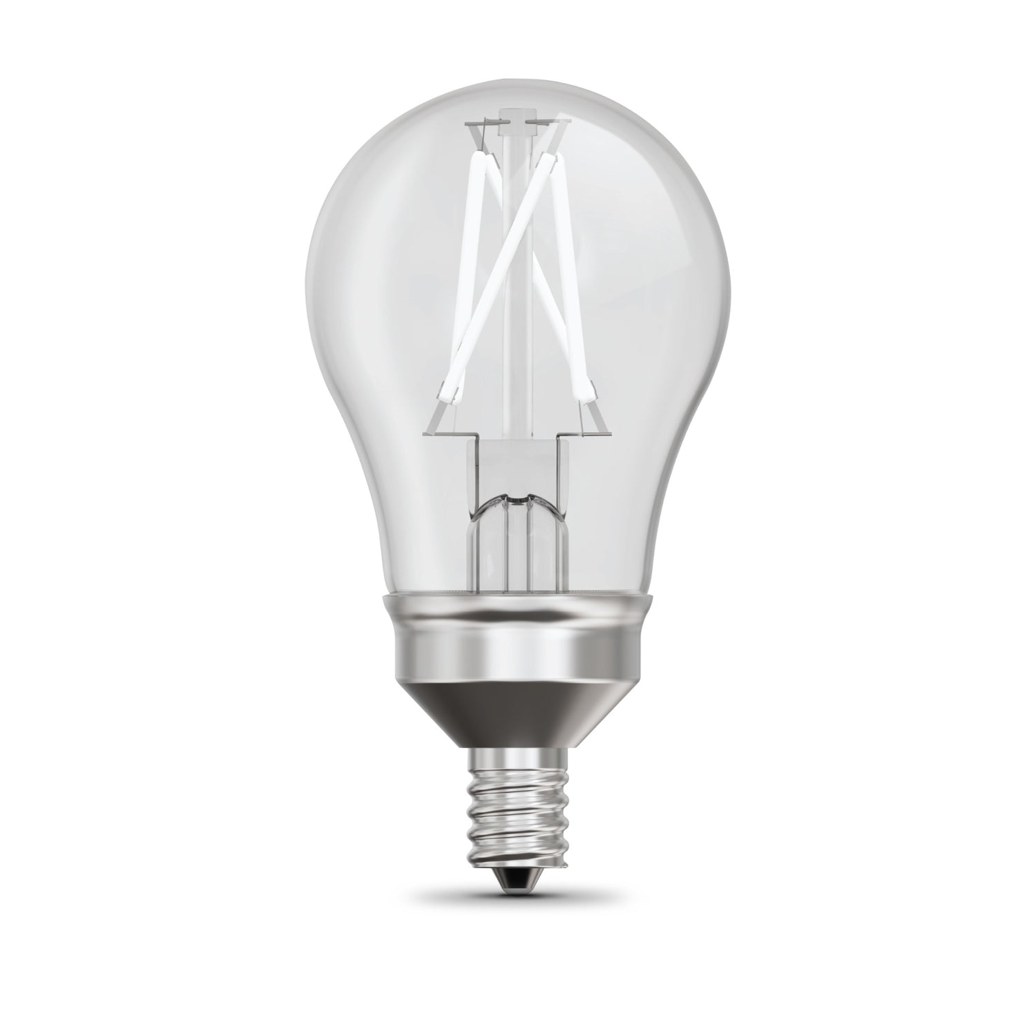 8W (75W Equivalent) Daylight (5000K) A15 E12 Base Exposed White Filament LED Light Bulb (2-Pack)