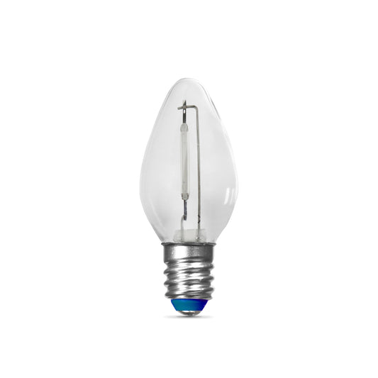 Blue C7 Holiday & Party LED Light Bulb (2-Pack)