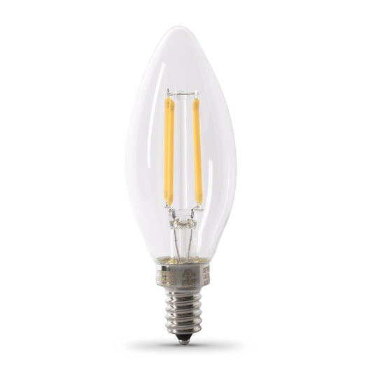 60W Replacement Blunt Tip Bright White Filament LED (4-Pack)