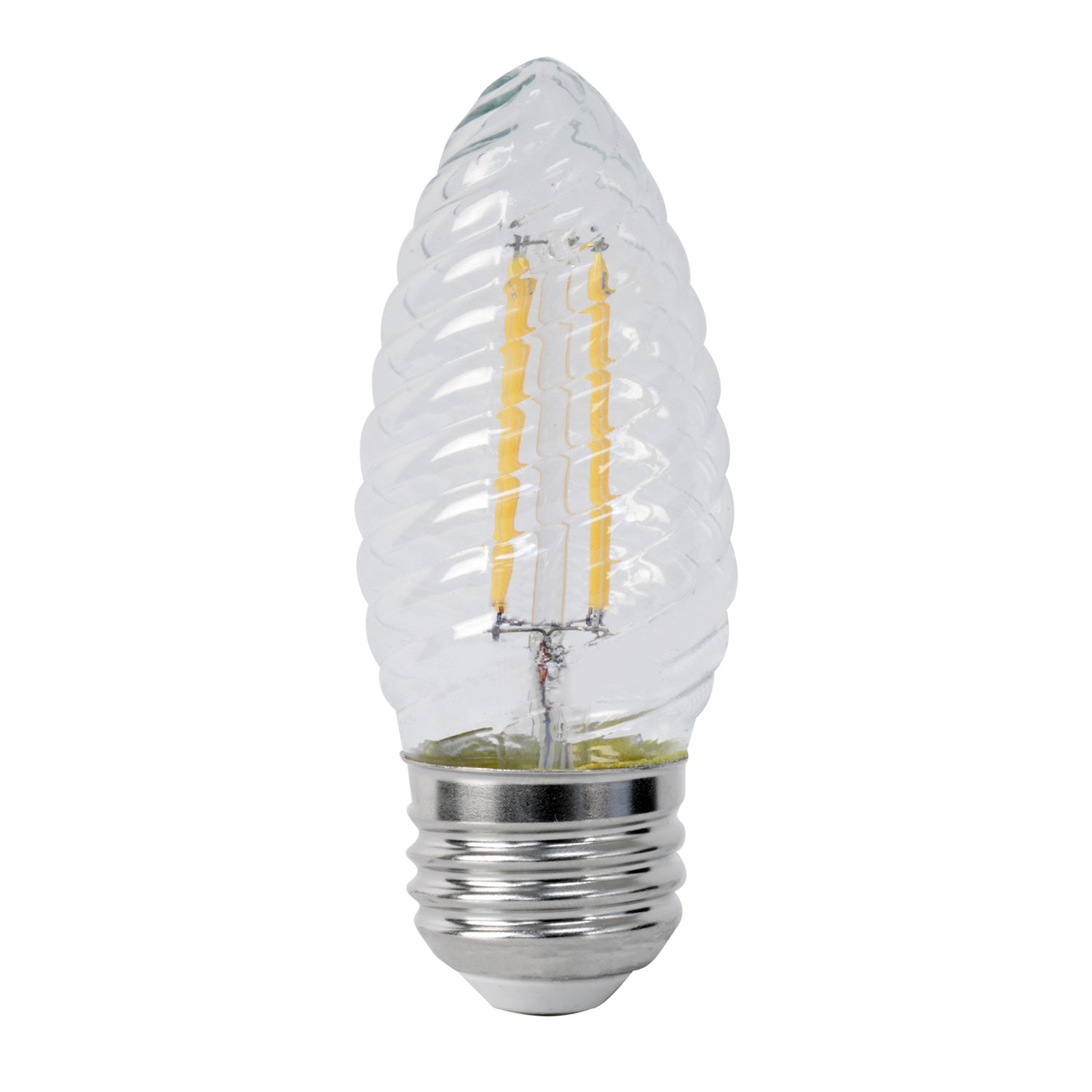 6W (60W Replacement) Soft White (2700K) E26 Base F15 Dimmable Clear LED Post Lantern Bulb