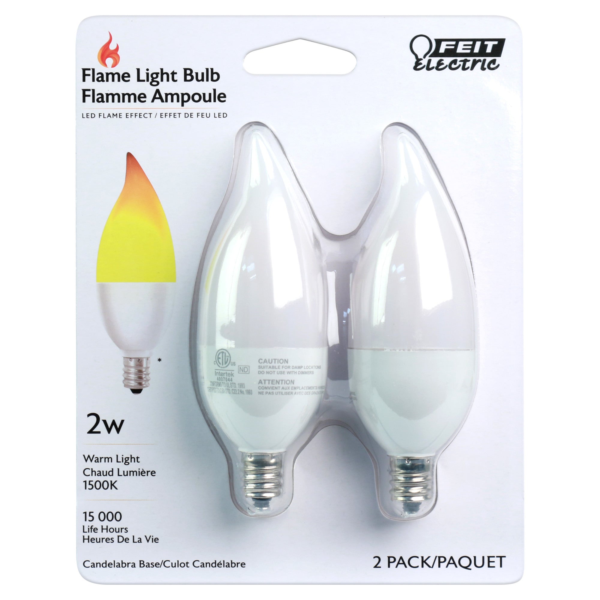 Feit flame store light bulb