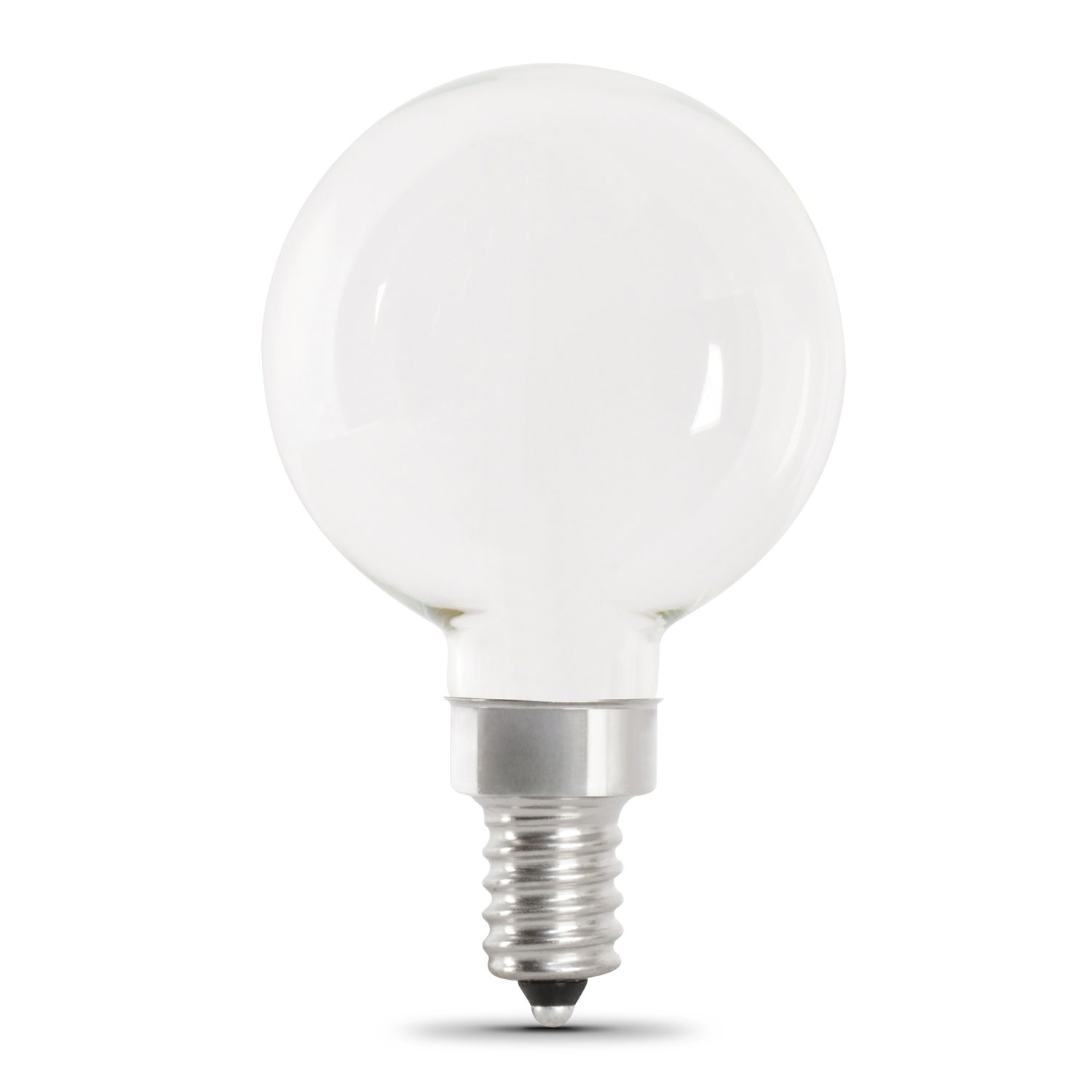 5.5W (60W Replacement) Soft White (2700K)  G16 1/2 (E12 Base) Frost Filament LED Bulb (2-Pack)