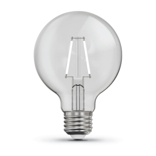 12W (100W Replacement) Daylight (5000K) Globe Shape (E26 Base) Exposed White Filament LED Bulb