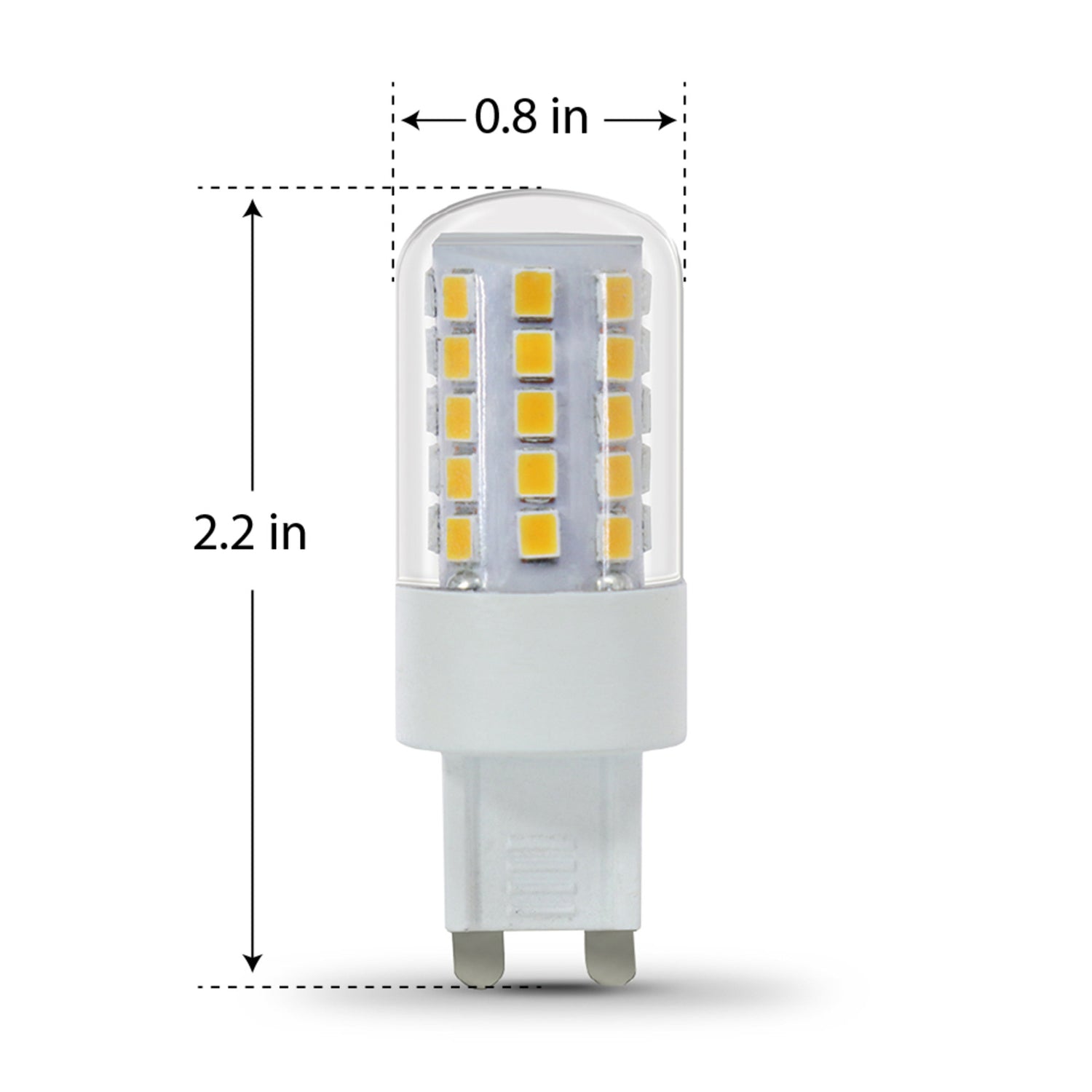40W Replacement Dimmable Warm White G9 Base T4 Specialty LED