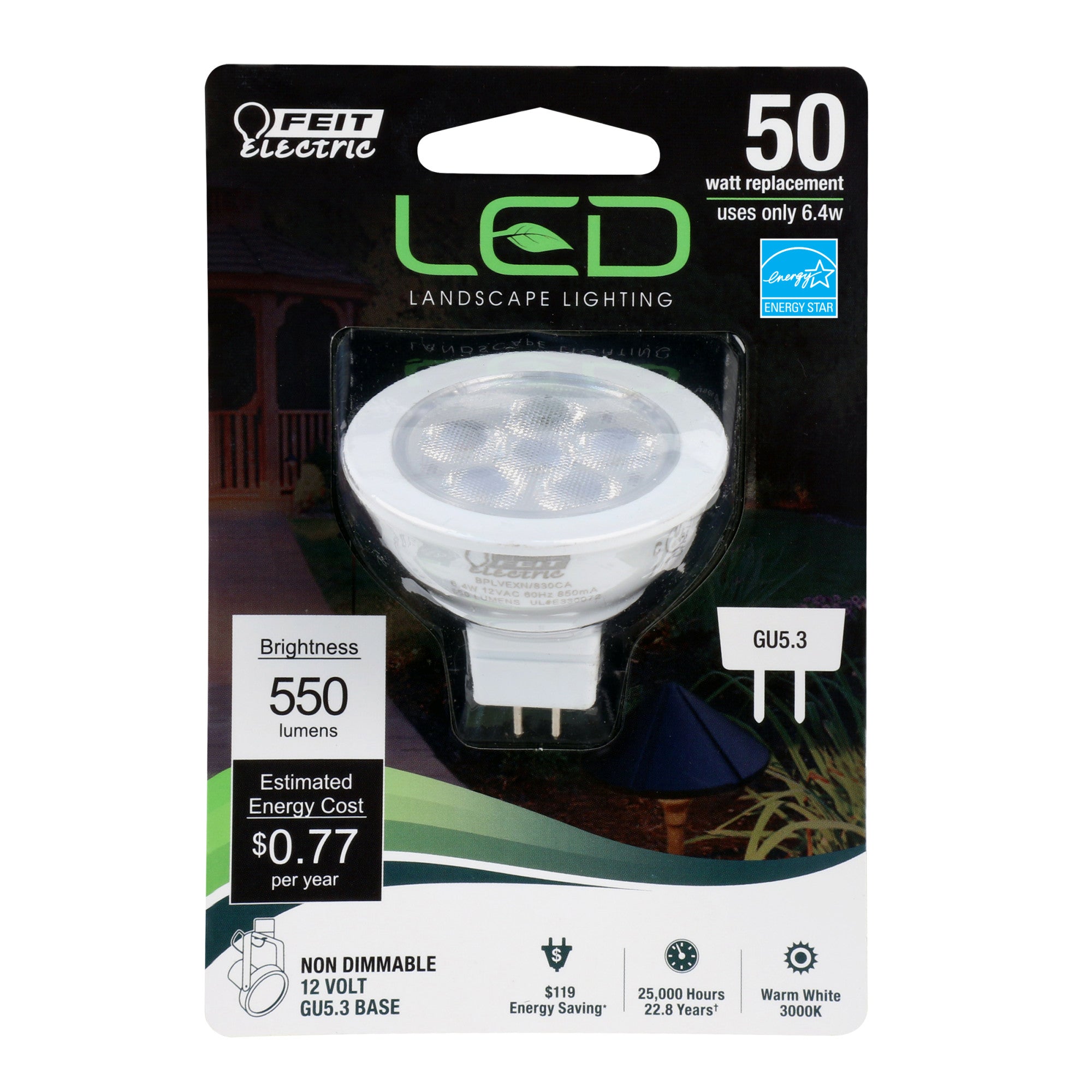 50 Watt Equivalent MR16 Warm White Landscape LED