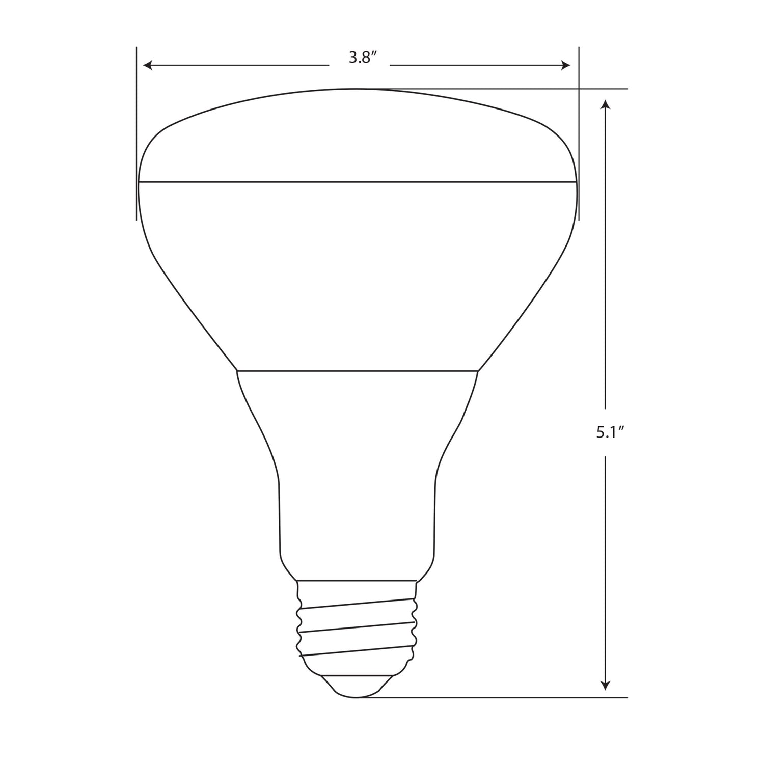 7.2W (65W Replacement) Daylight (5000K) BR30 Dimmable Enhance Reflector LED (3-Pack)