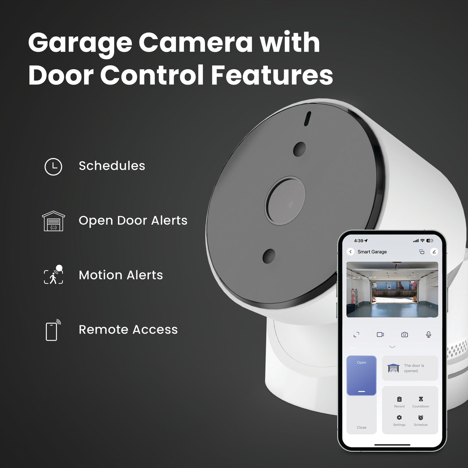 Smart Garage Camera with Door Control