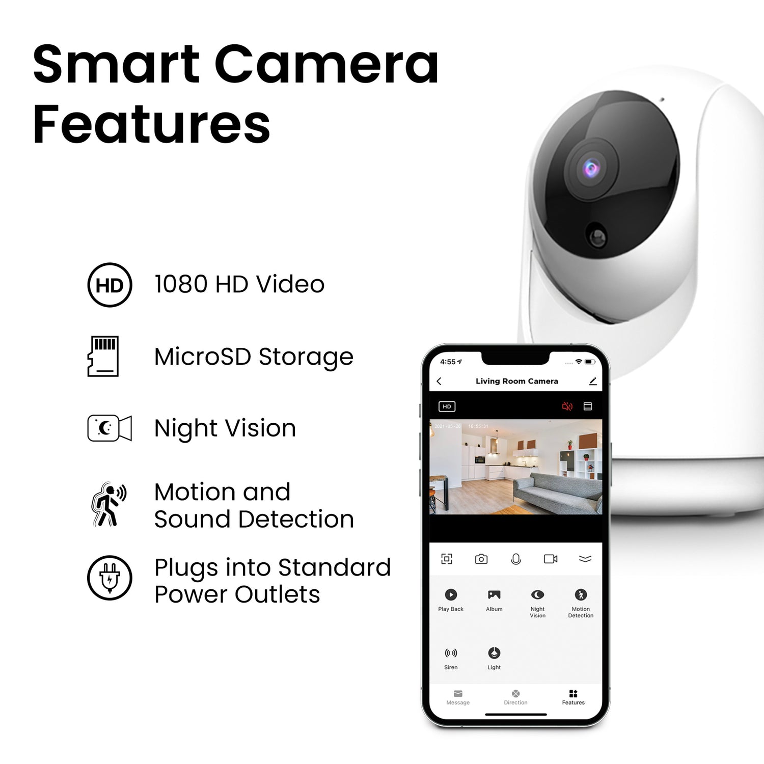 Smart Indoor Pan and Tilt Camera