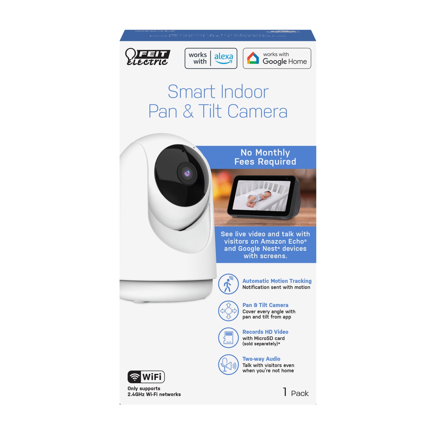 Smart Indoor Pan and Tilt Camera