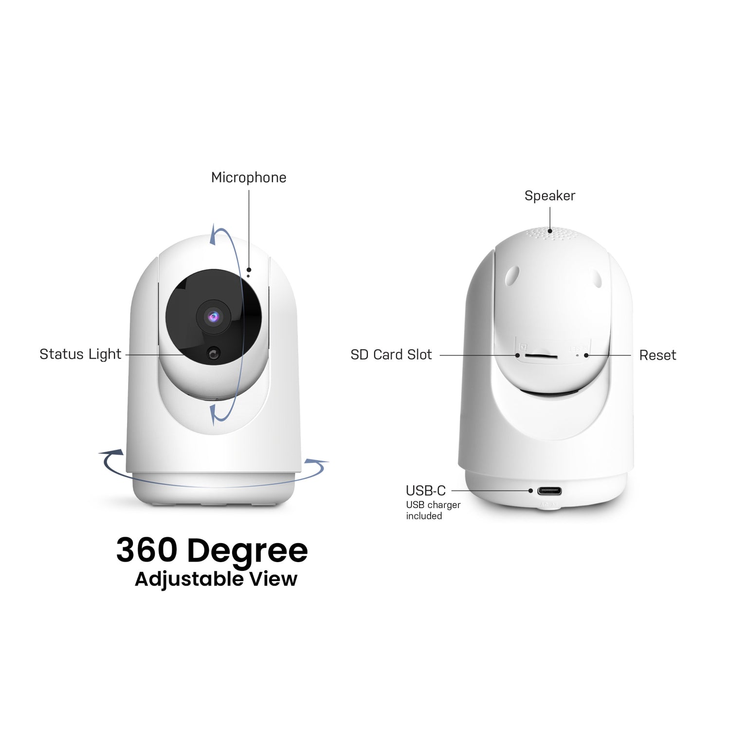 Smart Indoor Pan and Tilt Camera