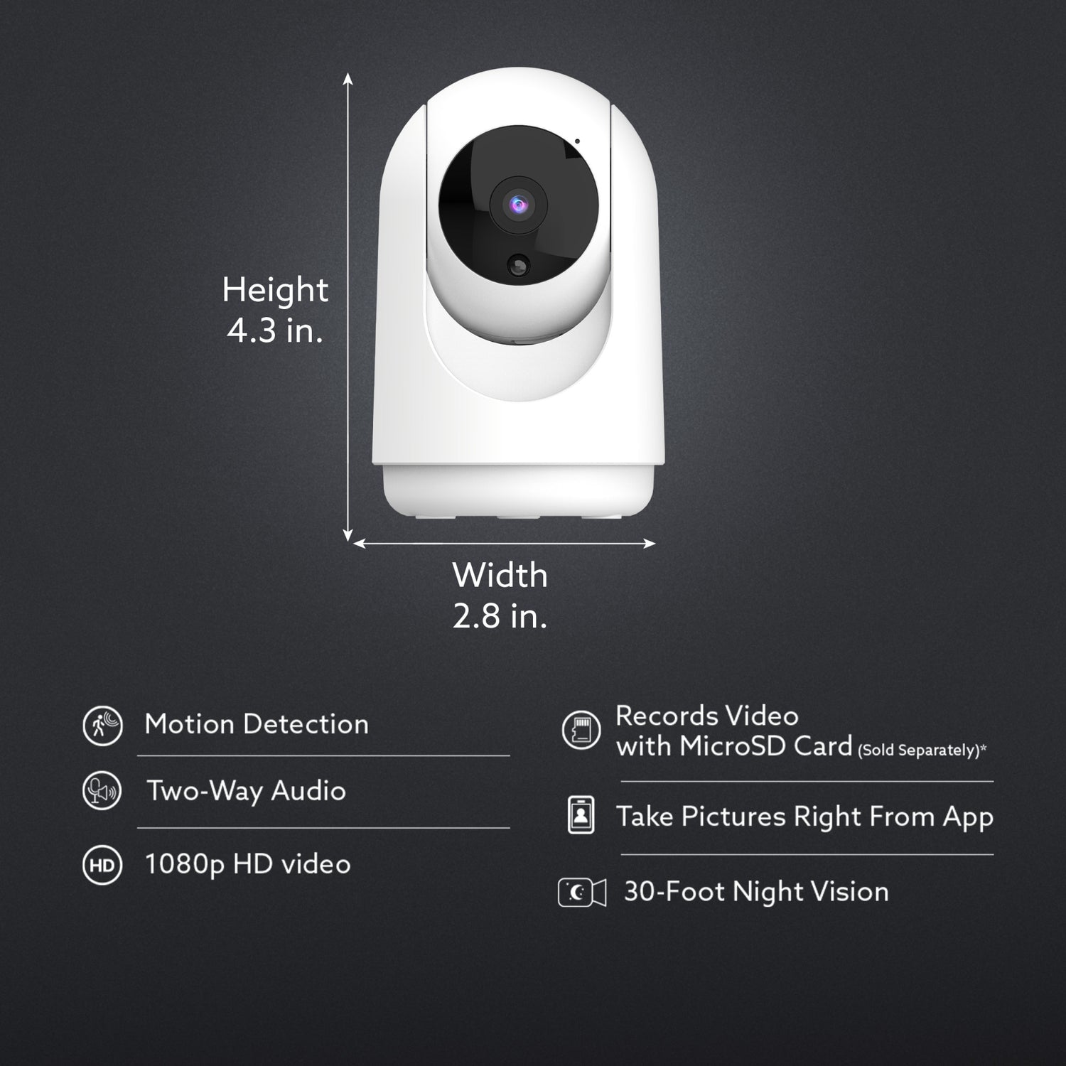 Smart Indoor Pan and Tilt Camera