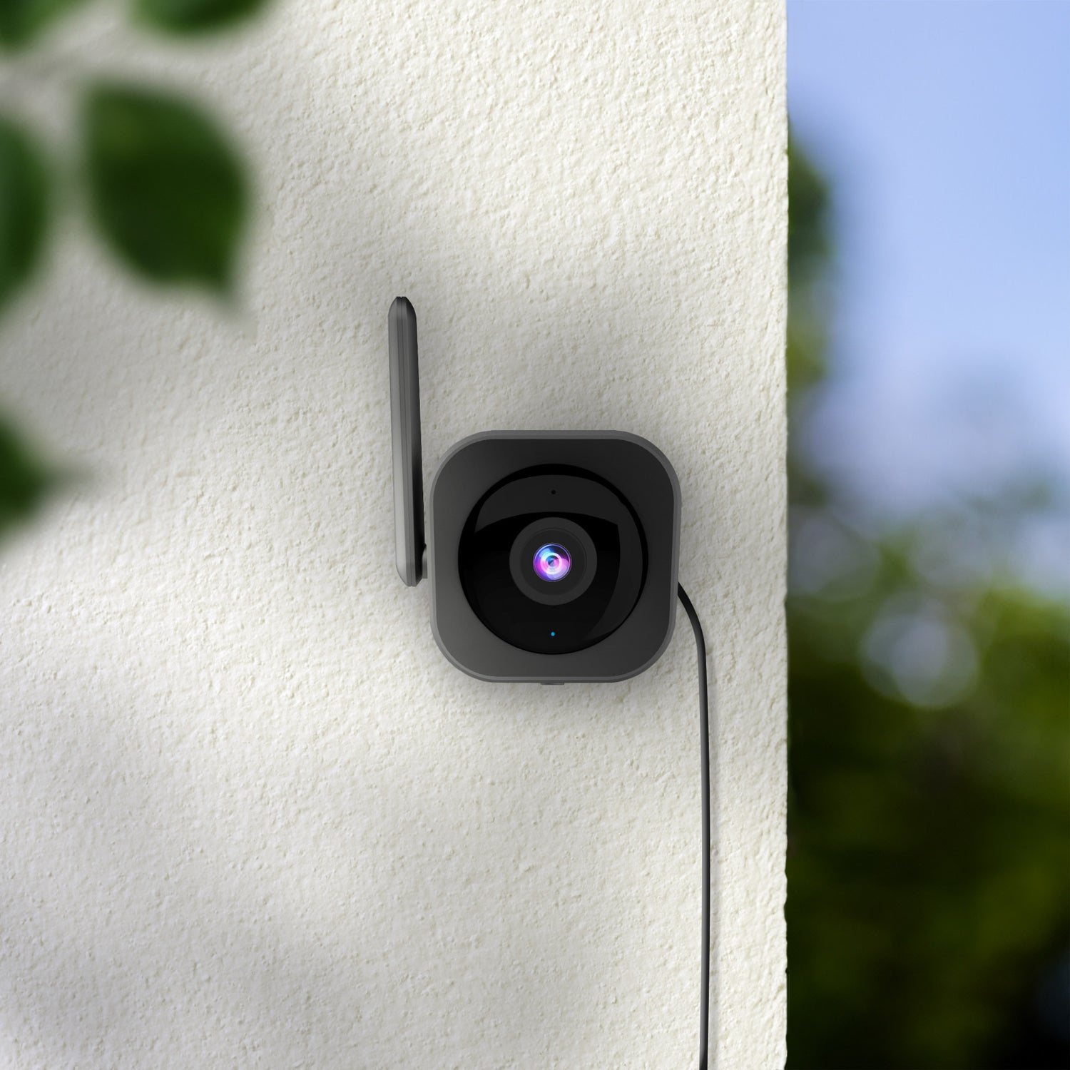 Outdoor Plug-in Wall Mount Smart Wi-Fi Camera