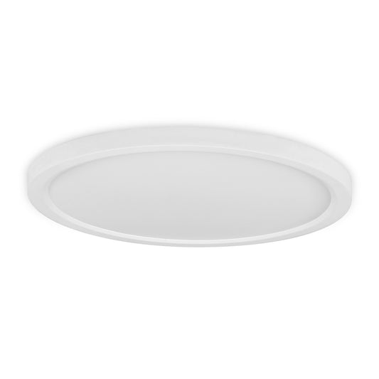 8 in. 12W Selectable White (5CCT) Round White Flat Panel LED Ceiling Light with Night Light