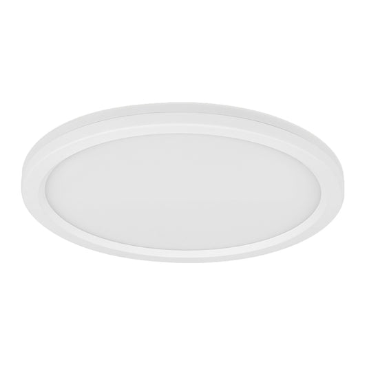 8 in. 12W Selectable White (5CCT) Round White Flat Panel LED Ceiling Light with Night Light