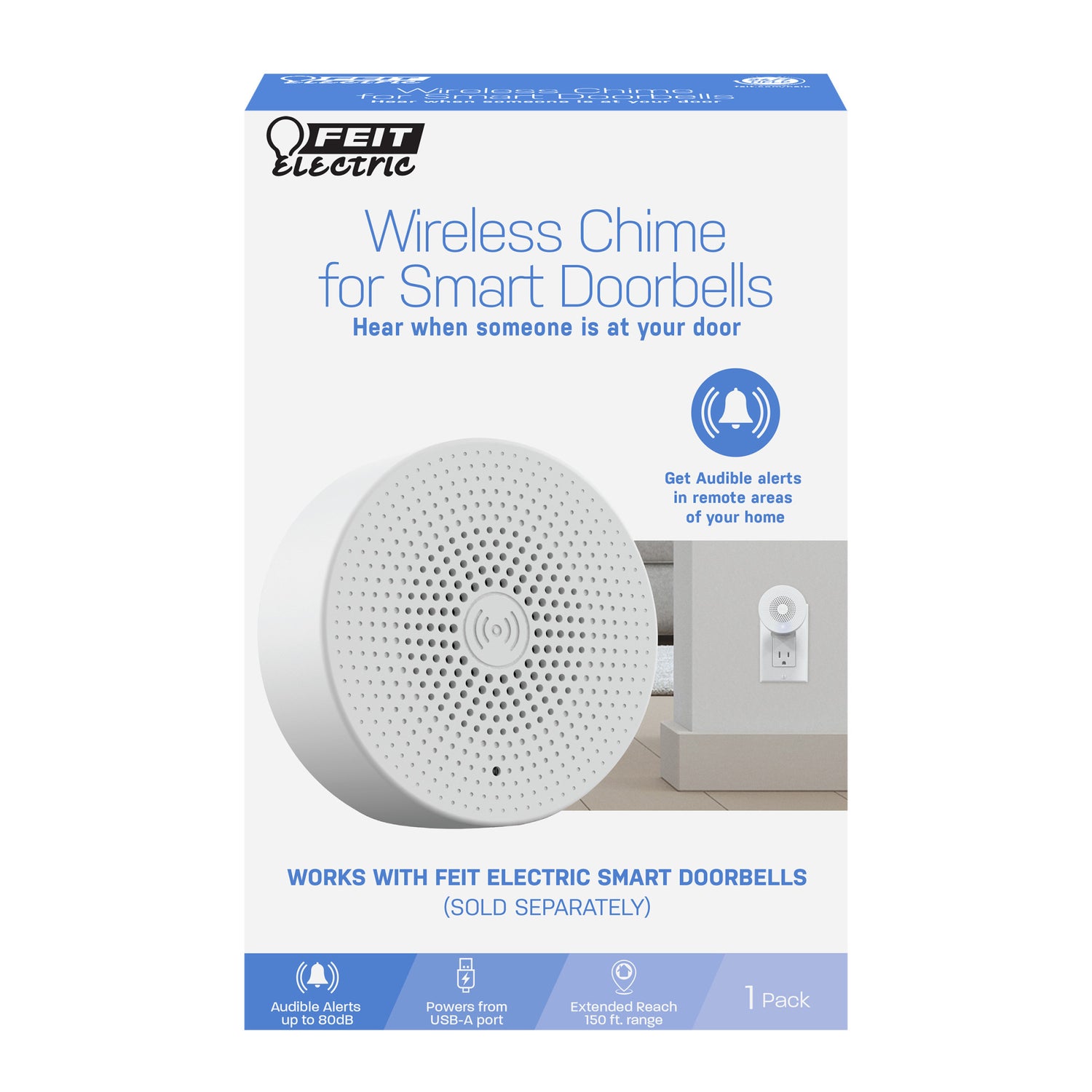 Wireless Chime for Smart Doorbells (3-Pack)