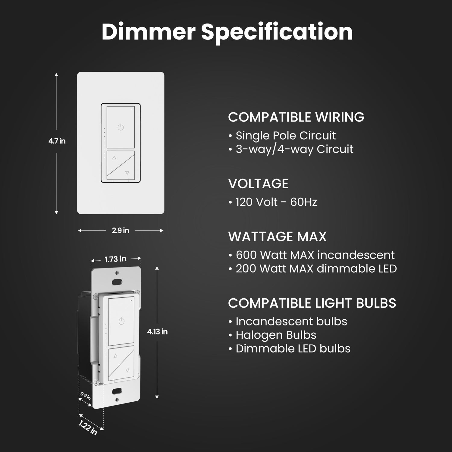 Dimmer Switch and Remote