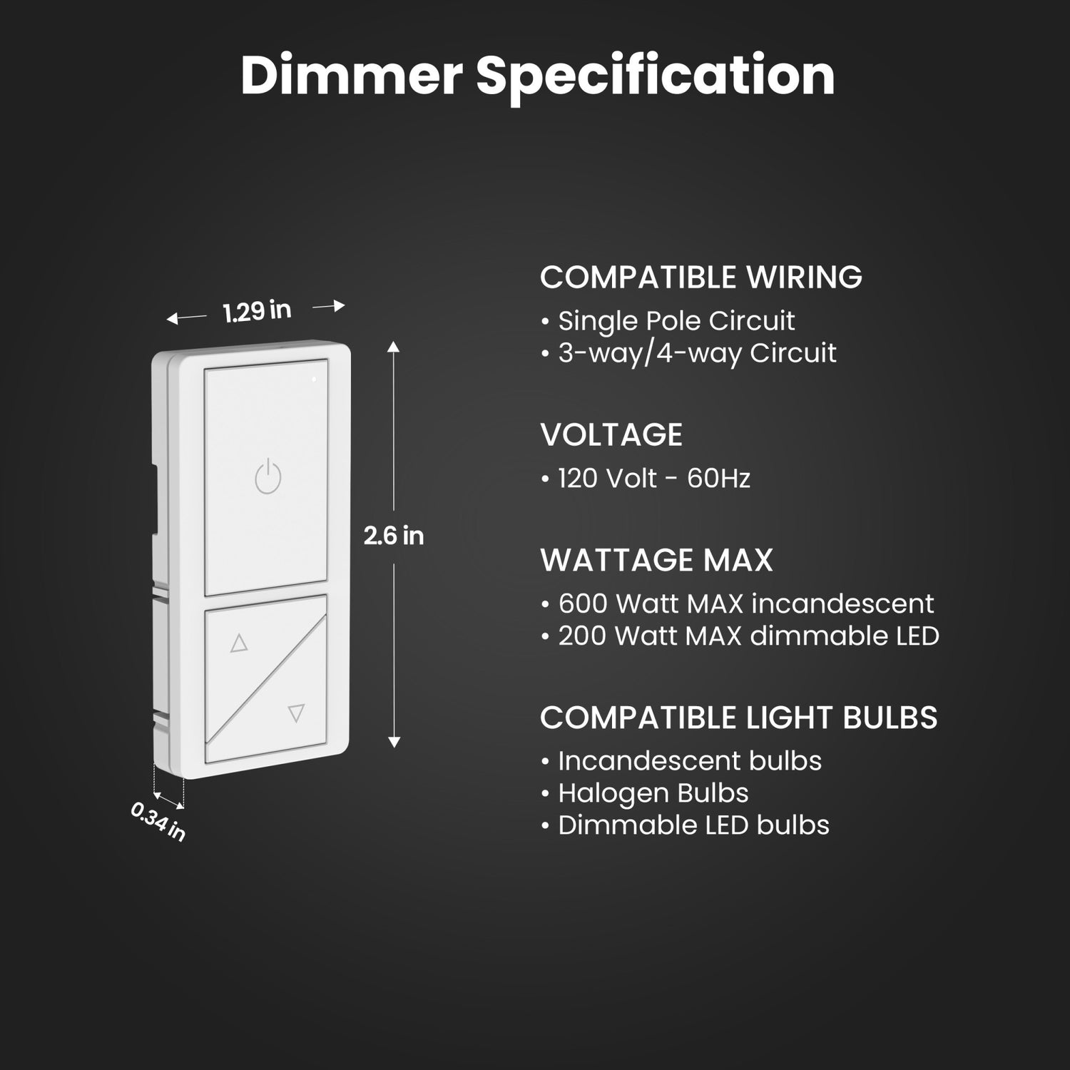 Dimmer Switch Remote