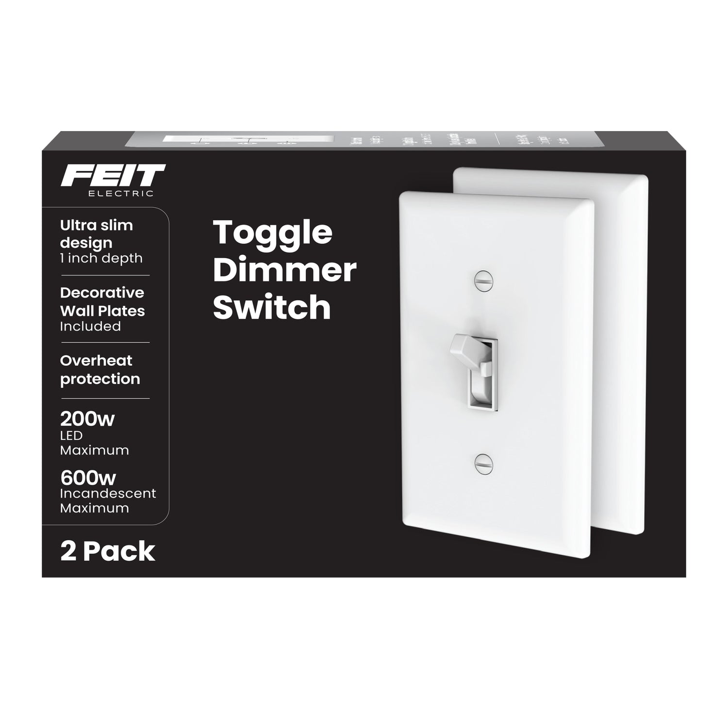 Light Switch with Dimmer (2-Pack)