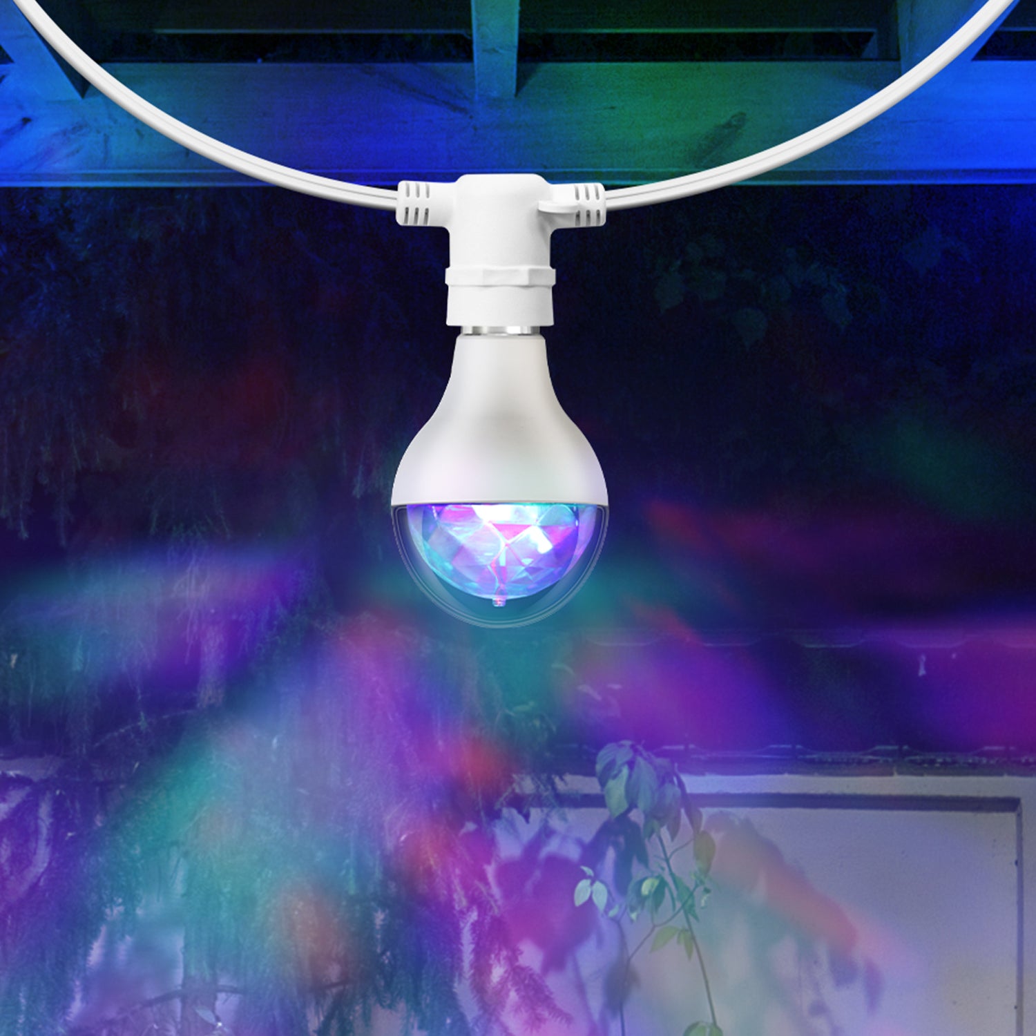 LED Multicolor Rotating Disco Light