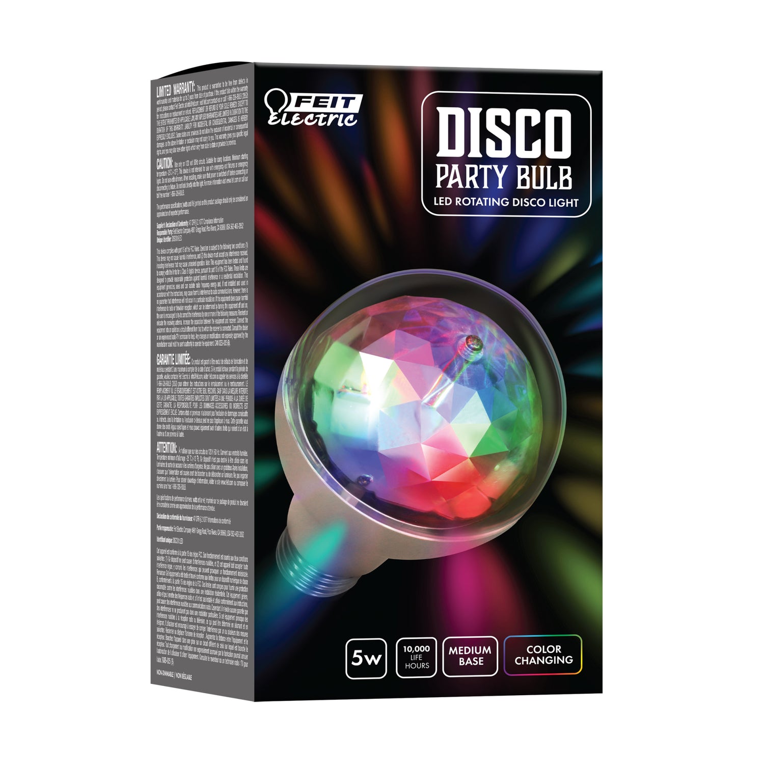 LED Multicolor Rotating Disco Light