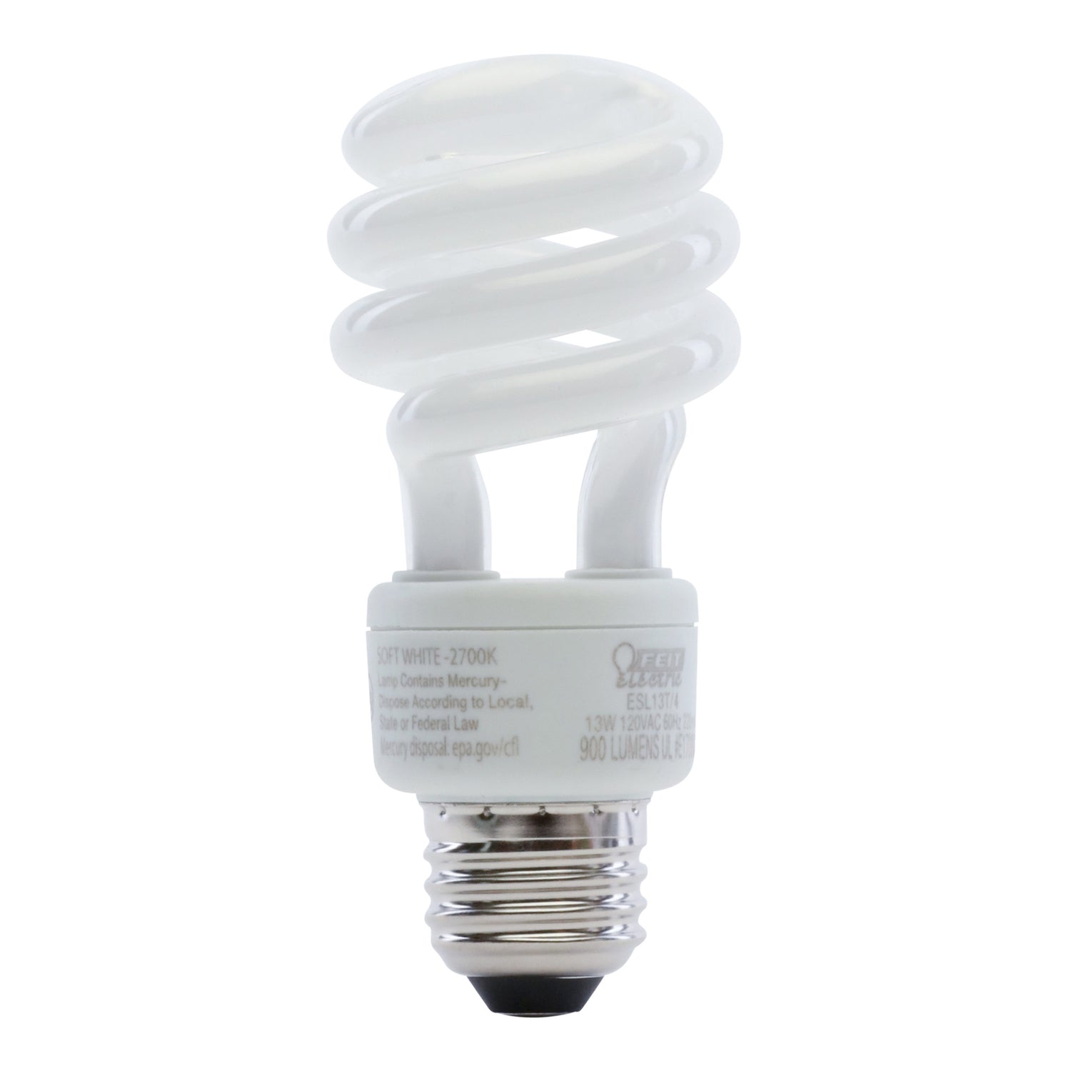 13W (60W Replacement) Soft White (2700K) E26 Base Mini Twist General Purpose CFL Light Bulb (4-Pack)