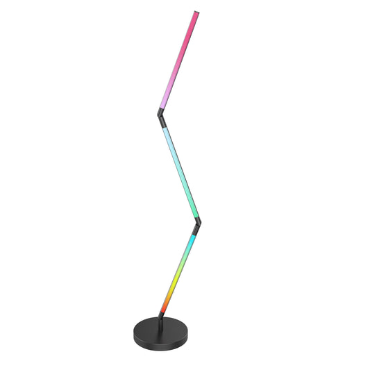 52 in. Smart Multi-Color Folding Floor Lamp with Chasing and Music Sync