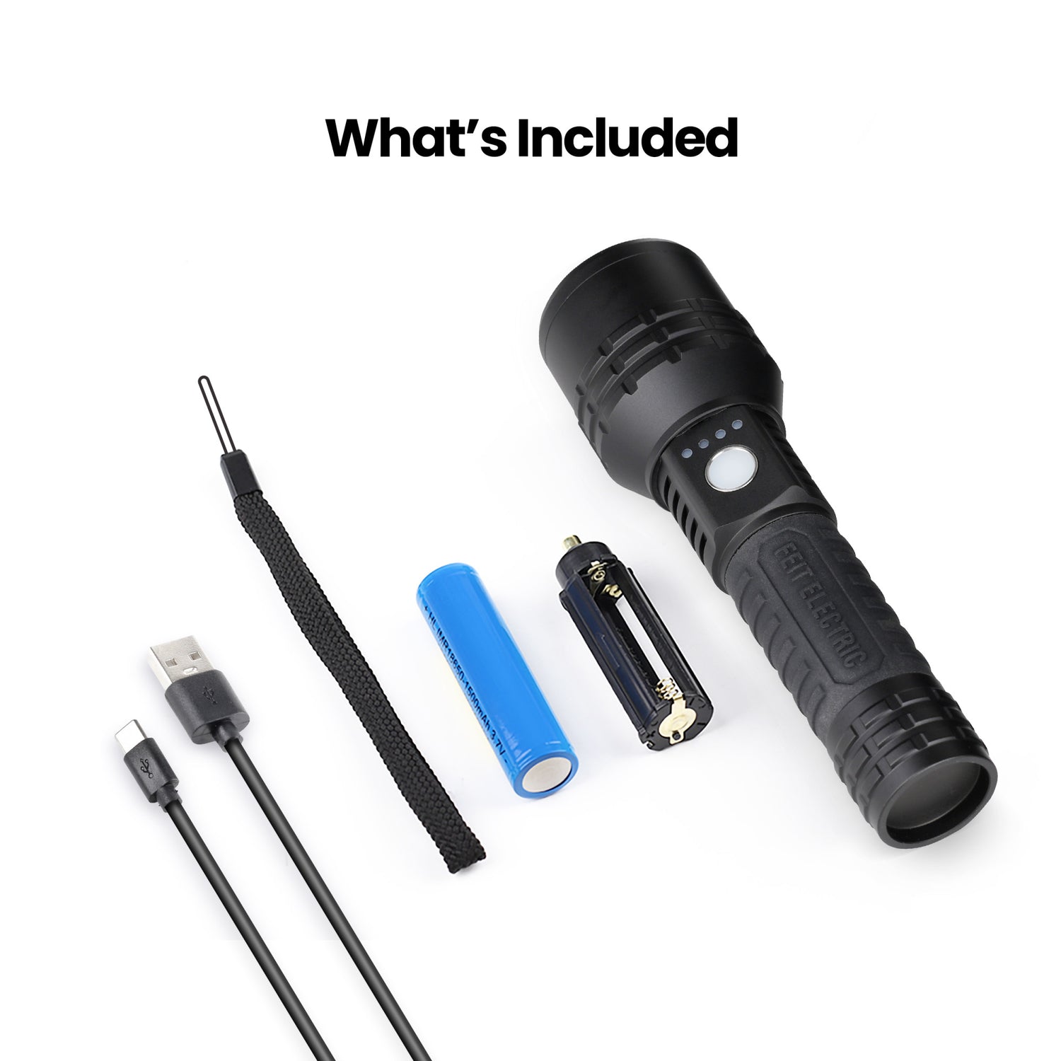 7.3 in. Long Range LED Flashlight