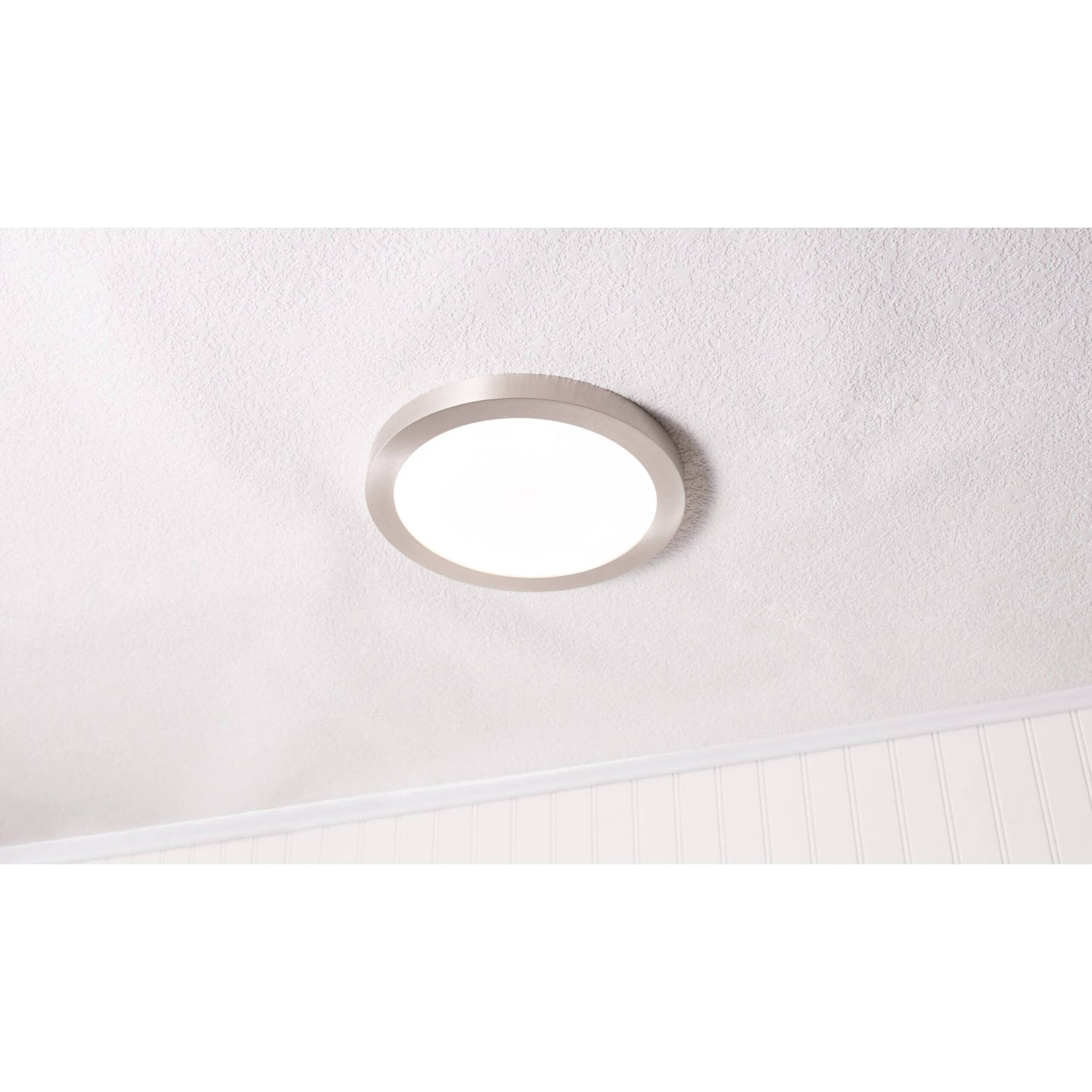 15 in. Nickel Finish Color Select LED Light Fixture