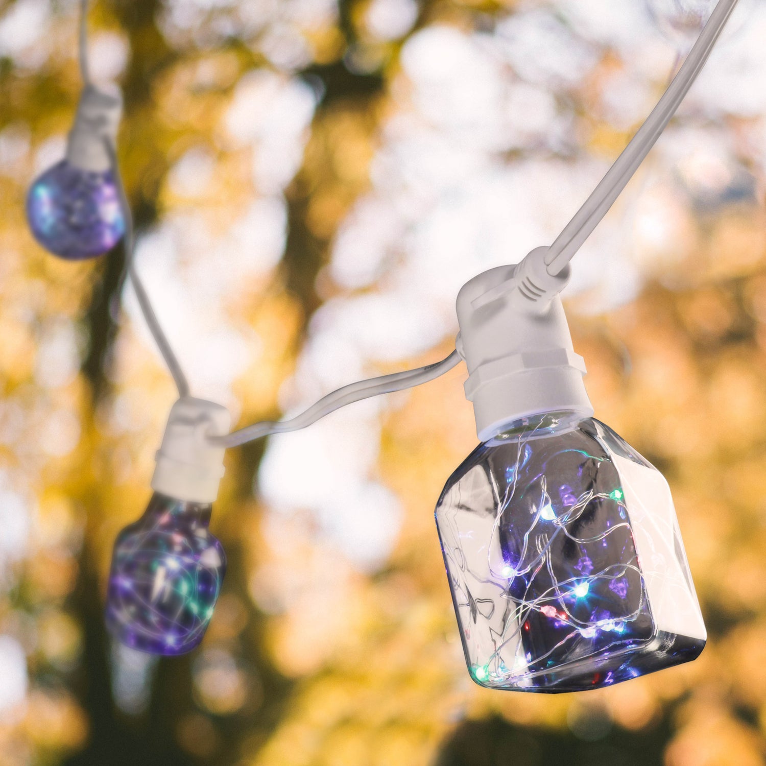 Red Green and Blue Bottle LED Fairy Light