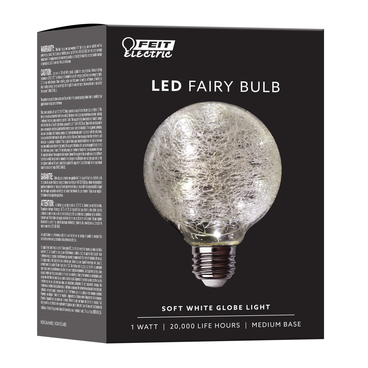 1W Soft White (2700K) G25 LED Fairy Light