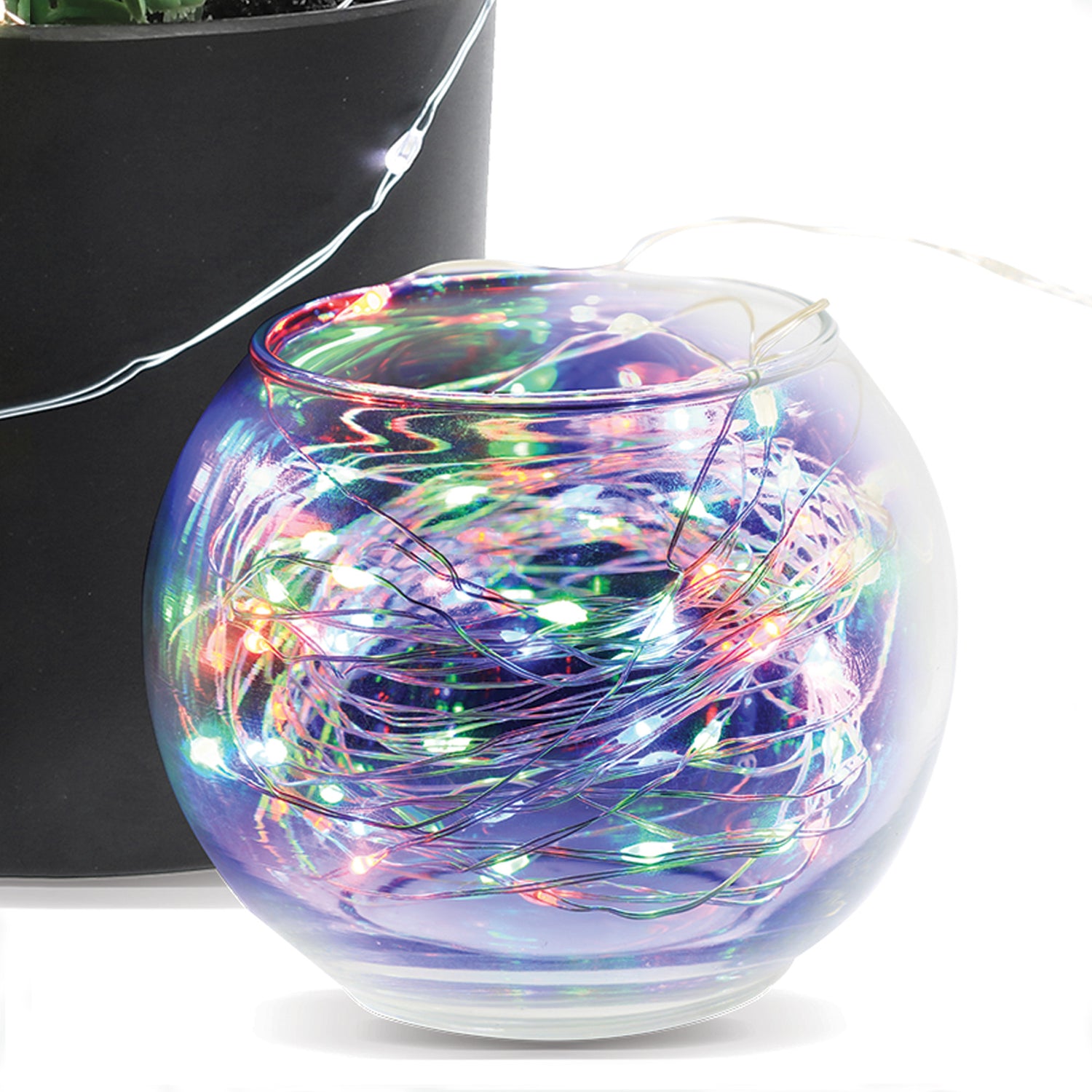 30 ft. Silver Wire RGB Fairy String Light