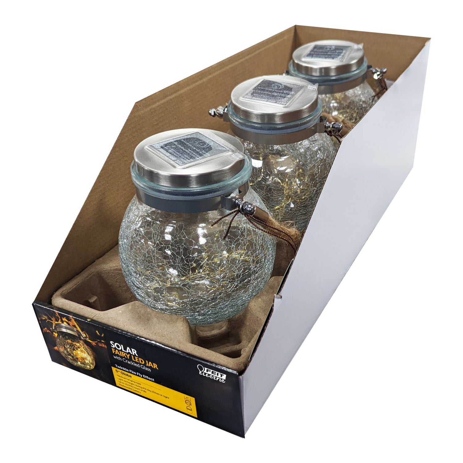 5 in. Solar Powered Fairy Jar Light