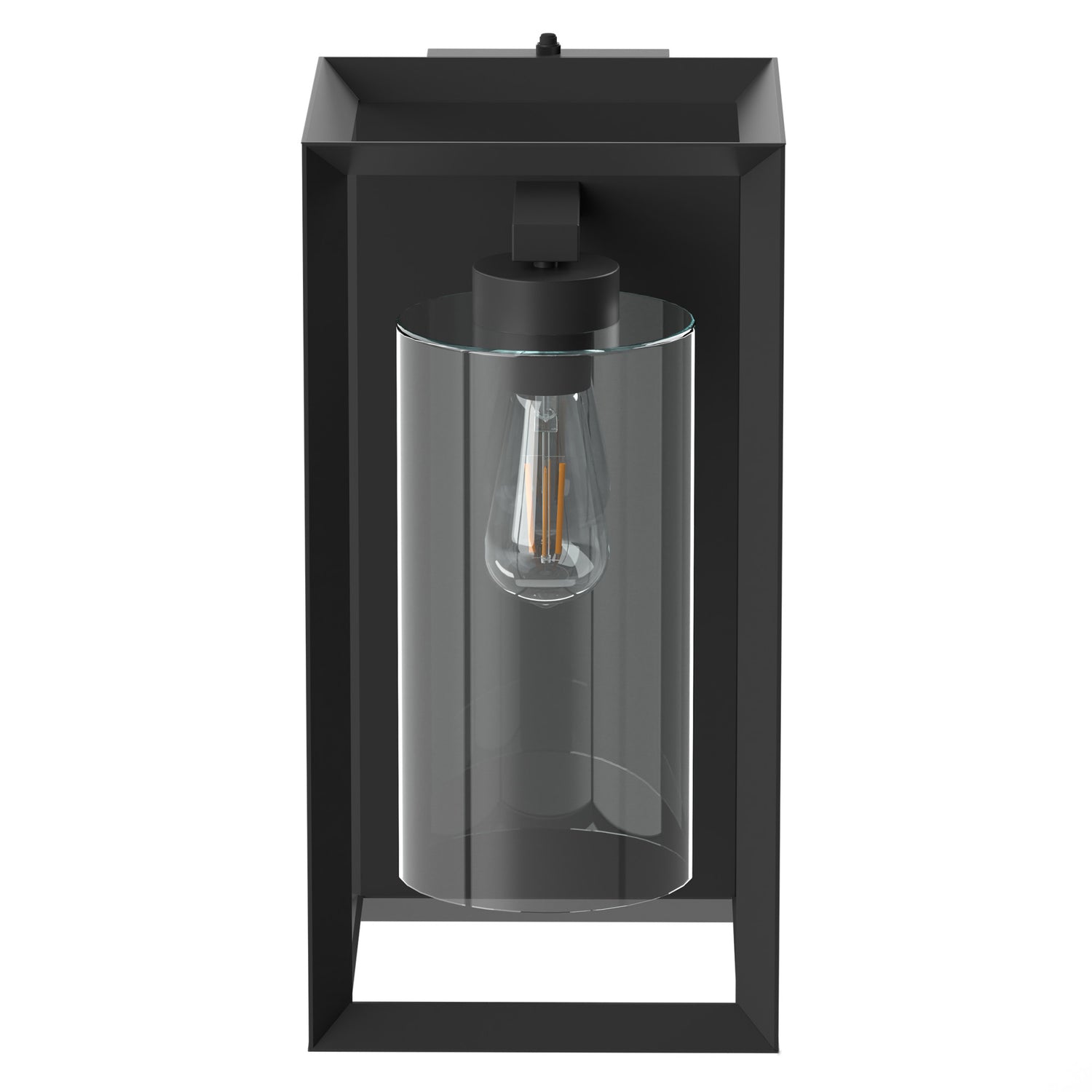 18 in. Rectangular LED Lantern, Black