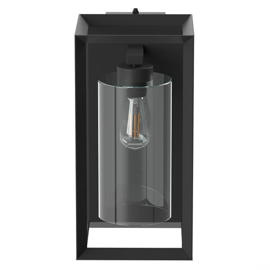 18 in. Rectangular LED Lantern, Black