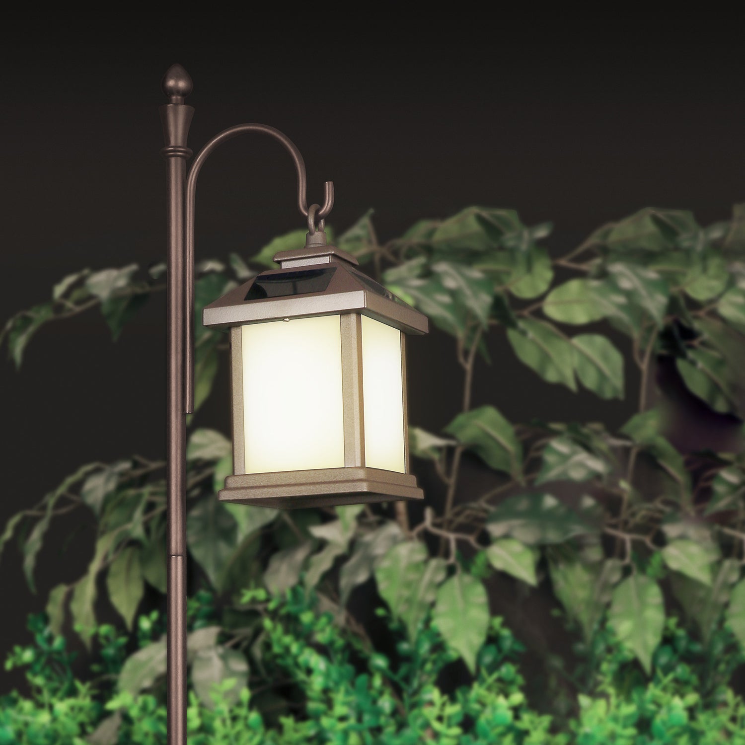 OneSync Landscape LED Square Solar Lantern