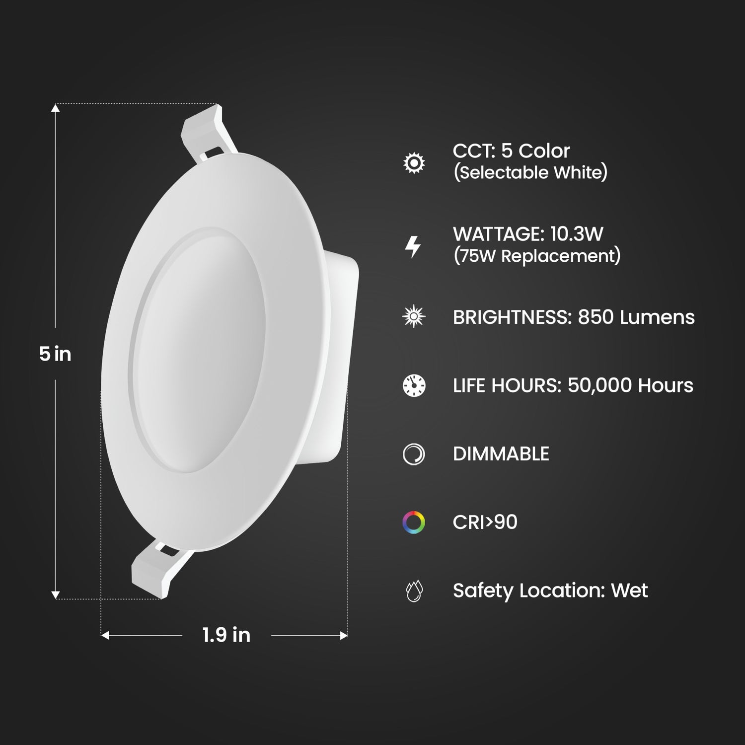 4 in. 75W Replacement Adjustable White Enhance High Output Integrated J-Box Recessed LED Downlight (4-Pack)