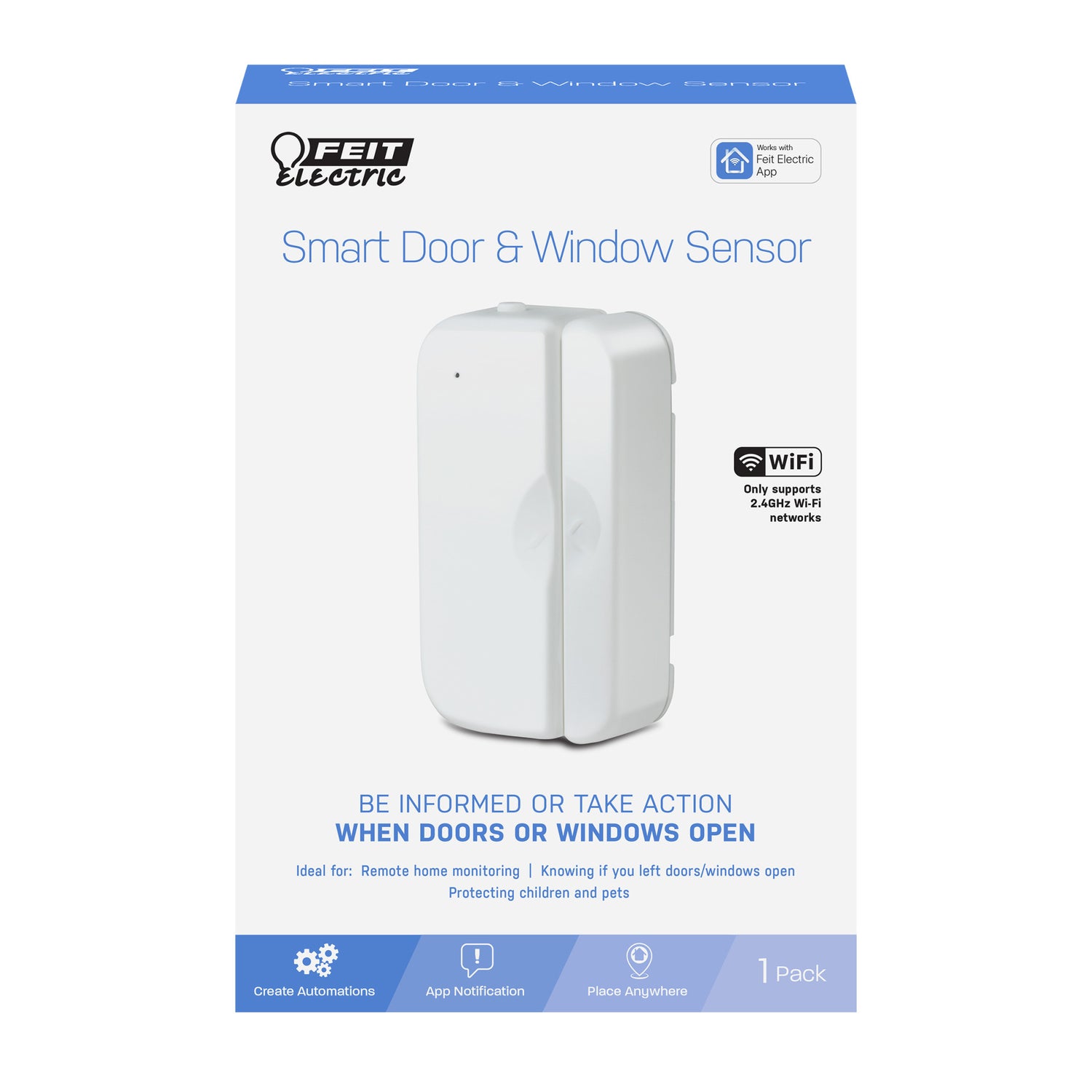 Battery-Powered Smart Wi-Fi Door Window Sensor