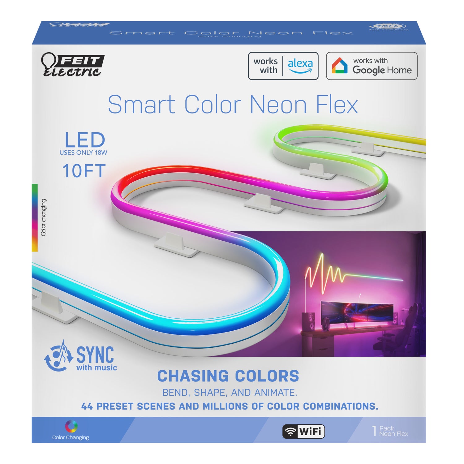 10 ft. Smart Color Neon Flex Rope Light