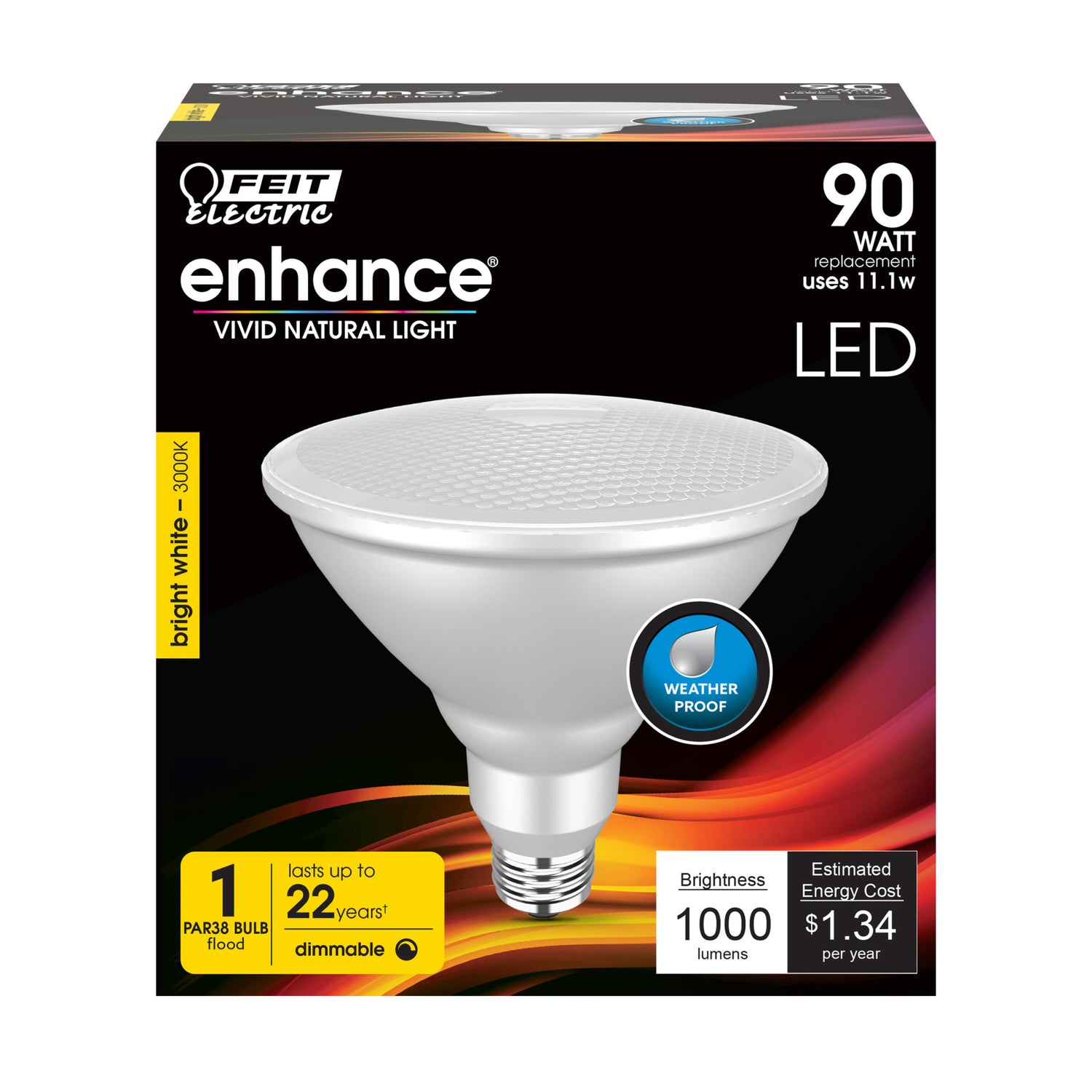 90-Watt EquivalentPAR38 Dimmable Enhance Reflector LED